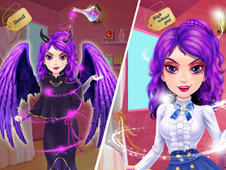 Magic Highschool Prom Queen | Dark Makeup & Gothic Dress Up Game