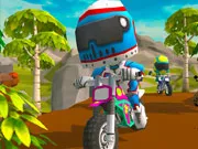 Trial 2 Player Moto Racing | 3D Split-Screen Bike Racing Game